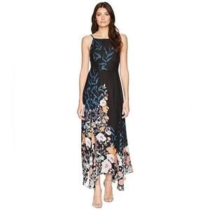 NWT Free People Embrace It Maxi Dress in Black Combo Size Small.